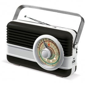 Retro Powerbank 6000mAh mit Radio und Lautsprecher 3W