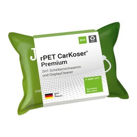 rPET CarKoser® 2 in 1 Scheibenschwamm und Display Cleaner Premium / glatt mit Banderole