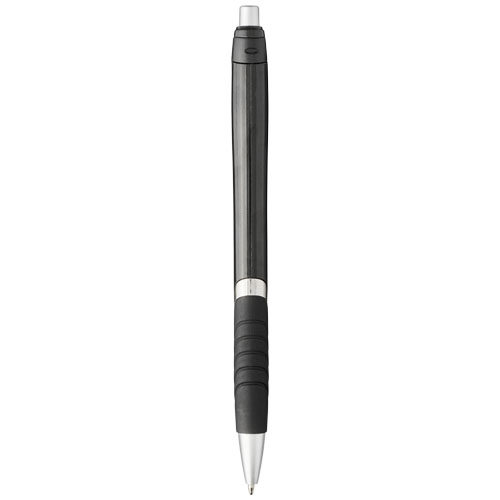 Turbo Kugelschreiber mit Gummigriff in schwarz als Werbegeschenk (Abbildung 7)