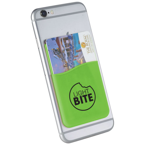 Slim Kartenhüllen-Zubehör für Smartphones in limone als Werbegeschenk (Abbildung 3)