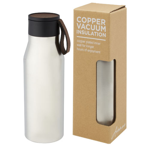Ljungan 500 ml Kupfer-Vakuum Isolierflasche mit PU Kunststoffband und Deckel