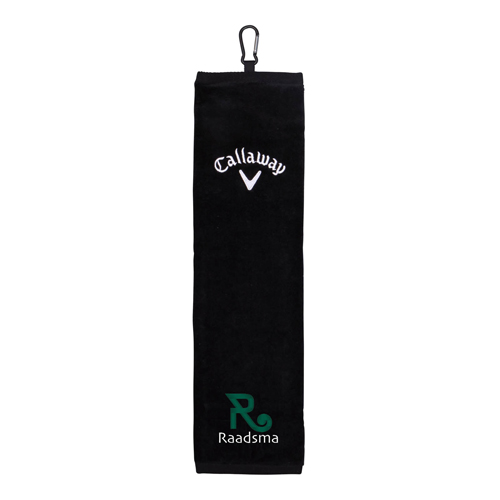 Callaway Golfhandtuch in schwarz als Werbegeschenk (Abbildung 1)