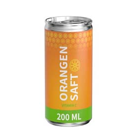 Orangensaft, 200 ml, Eco Label (Pfandfrei, Export)