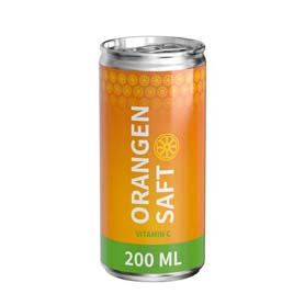 Orangensaft, 200 ml, Body Label (Pfandfrei, Export)