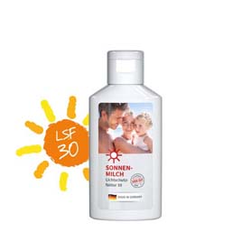 Sonnenmilch LSF 30, 50 ml, Body Label (R-PET)