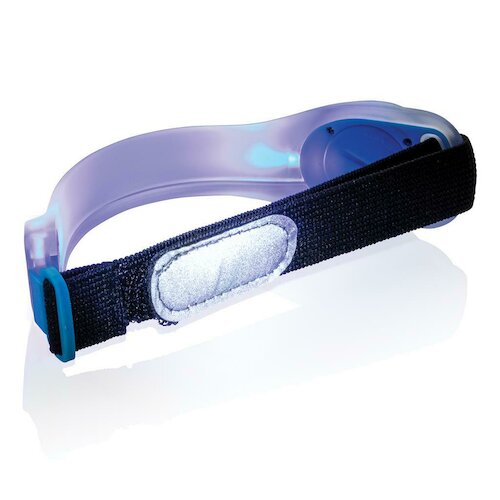 Sicherheitsband mit LED, blau in blau als Werbegeschenk (Abbildung 2)
