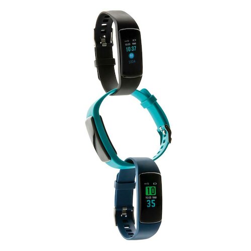 Stay Fit Activity-Tracker mit Herzfrequenzmessung, schwarz in schwarz als Werbegeschenk (Abbildung 5)