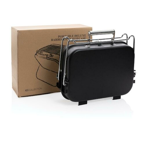 Tragbarer Deluxe Grill im Koffer, schwarz in schwarz als Werbegeschenk (Abbildung 15)