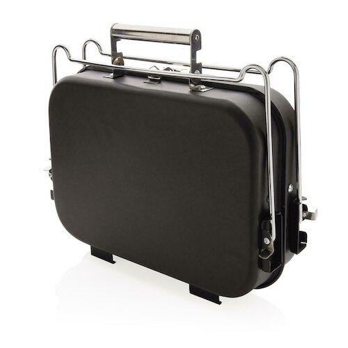 Tragbarer Deluxe Grill im Koffer, schwarz in schwarz als Werbegeschenk (Abbildung 2)