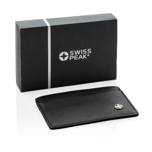 RFID Anti-Skimming Kartenhalter, schwarz in schwarz als Werbegeschenk (Abbildung 11)