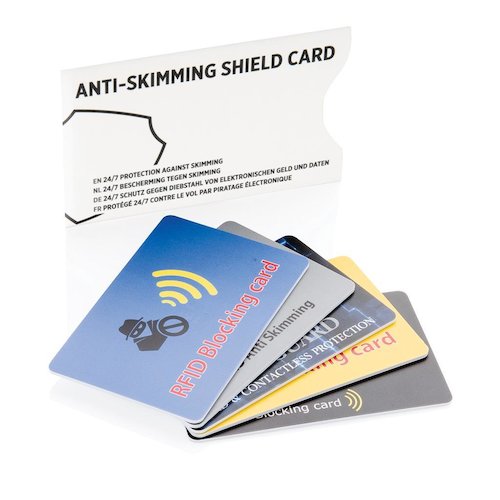 RFID Anti-Skimming-Karte, weiß in weiß als Werbegeschenk (Abbildung 2)