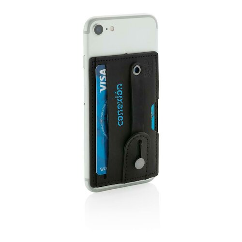 3-in1-RFID Kartenhalter für Ihr Smartphone, schwarz in schwarz als Werbegeschenk (Abbildung 7)