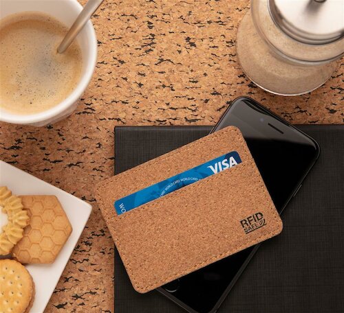 Kork RFID Slim-Wallet, braun in braun als Werbegeschenk (Abbildung 11)
