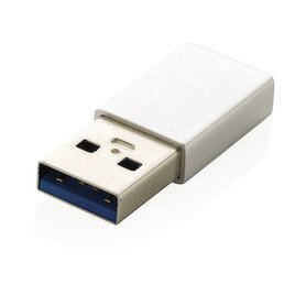 USB-A zu Type-C Adapter-Set, silber
