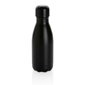 Solid Color Vakuum Stainless-Steel Flasche 260ml, schwarz