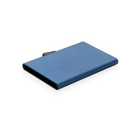 C-Secure Aluminium RFID Kartenhalter, blau