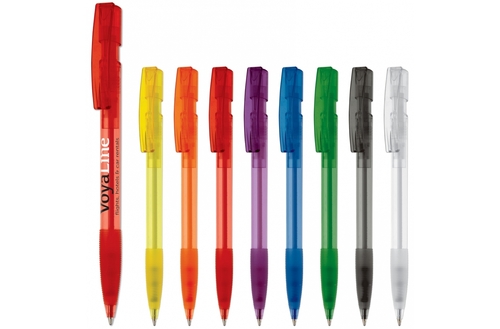 Kugelschreiber Nash Transparent in Transparent Violett als Werbegeschenk (Abbildung 2)