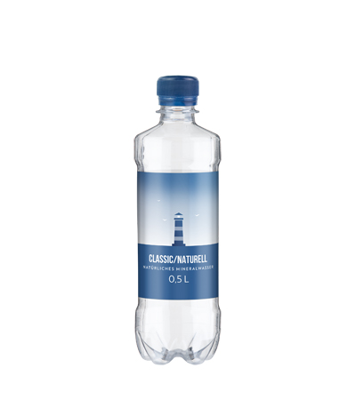Wasserflasche BONE 0,5 L aus recyceltem Kunststoff